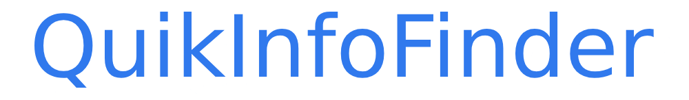 QuikInfoFinder